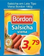 Supermercados Guanabara Salsicha em lata Tipo Viena Bordon 180g oferta