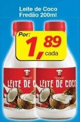 Leite de Coco Fredao 200ml