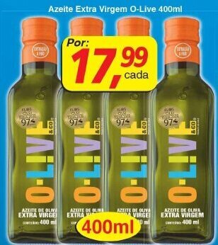 Supermercados Guanabara Azeite Extra Virgem O-Live 400ml oferta