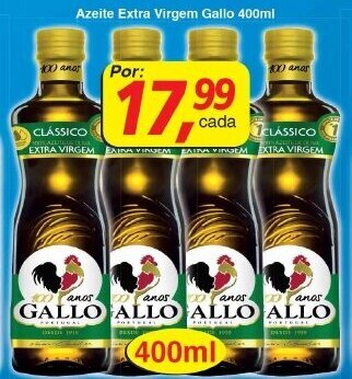 Supermercados Guanabara Azeite Extra Virgem Gallo 400ml oferta