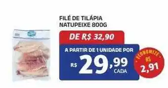 Bahamas Mix Filé de tilápia natupeixe oferta