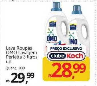 Supermercados Koch Lava roupas omo lavagem perfeita oferta