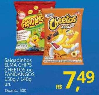 Supermercados Koch Salgadinhos elma chips cheetos ou fandangos oferta