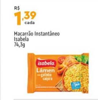 Macarrão instantâneo isabela