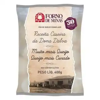 Supermercados Andreazza Pão de queijo tradicional congelado forno de minas 400g oferta