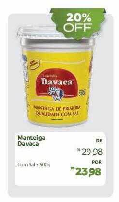 Hiperideal Supermercados Manteiga davaca oferta