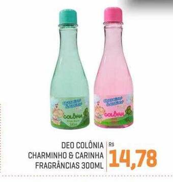 Cidade Supermercados Deo colônia charminho & carinha fragrâncias oferta