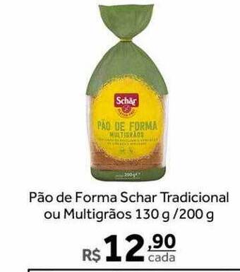 Verdemar Supermercado Pão de forma schar tradicional ou multigrãos oferta
