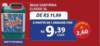 Água sanitária classic