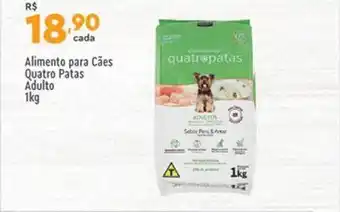 Alimento para cães quatro patas adulto