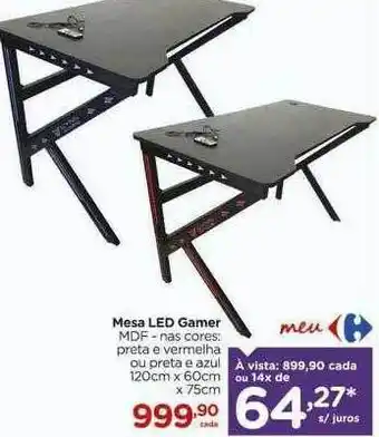 Carrefour Mesa led gamer oferta
