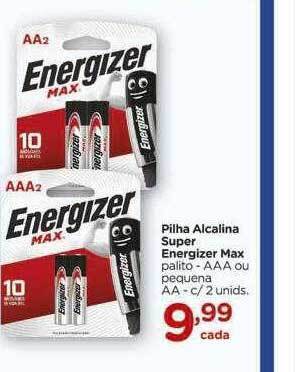 Carrefour Pilha alcalina super energizer max oferta