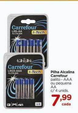 Carrefour Pilha alcalina carrefour oferta