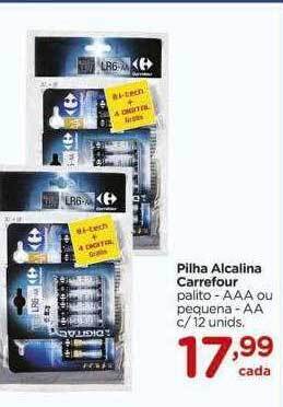 Carrefour Pilha alcalina carrefour oferta