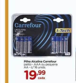 Carrefour Pilha alcalina carrefour oferta