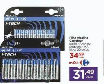 Carrefour Pilha alcalina carrefour oferta