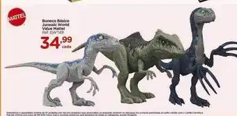 Boneco básico jurassic world value mattel