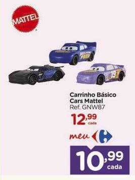 Carrefour Carrinho básico cars mattel oferta