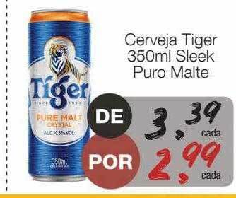 Supermercado Dalben Cerveja tiger sleek puro malte oferta