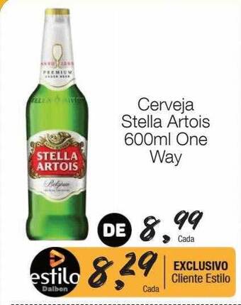 Supermercado Dalben Cerveja stella artois one way oferta