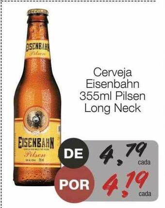 Supermercado Dalben Cerveja eisenbahn pilsen long neck oferta