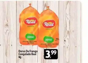 Coelho Diniz Dorso de frango congelado real kg oferta