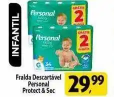 Fralda descartavel personal protect & sec