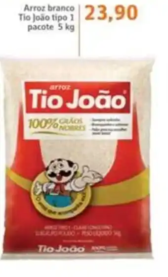 Sonda Arroz branco Tio Joao tipo 1 pacote 5kg oferta