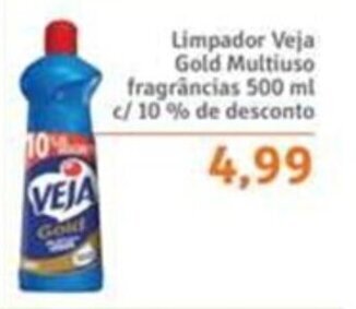 Sonda Limpador Veja Gold Multiuso frag. 500ml c/ 10% de desconto oferta