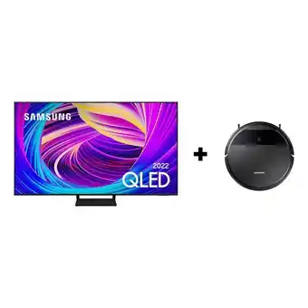 Carrefour Kit samsung smart tv 60" qled 4k 60q65b 2022 e robô aspirador 2 em 1 samsung vr5000rm kit oferta