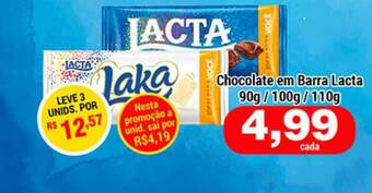 Chocolate Em Barra Lacta 90g/100g/110g