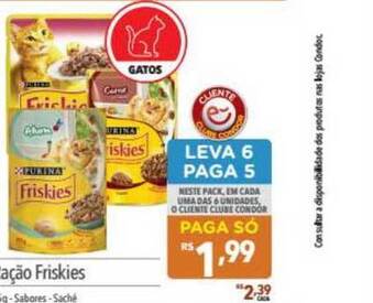 Supermercados Condor Ração Friskies oferta