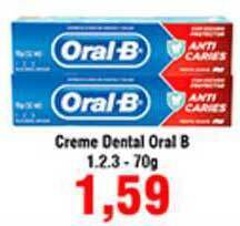 Shibata Supermercados Creme Dental Oral B 1.2.3 70g oferta