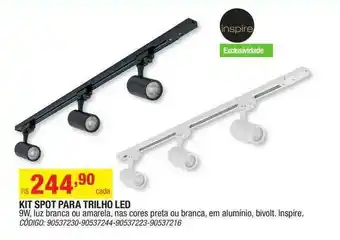 Leroy Merlin Kit Spot Para Trilho Led Inspire oferta