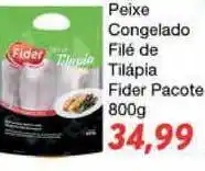 Chama Supermercados Peixe Congelado Filé De Tilápia Fider Pacote 800g oferta