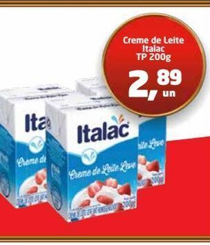 Tenda Atacado Creme de leite italac tp 200g oferta