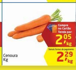 Tenda Atacado Cenoura kg oferta