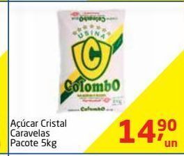 Tenda Atacado Açúcar cristal caravelas pacote 5kg oferta