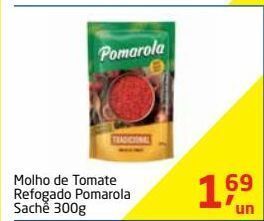 Tenda Atacado Molho de tomate refogado pomarola sachê 300g oferta