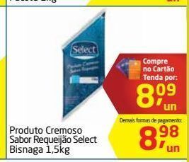 Tenda Atacado Produto cremoso sabor requeijão select bisnaga 1,5kg oferta