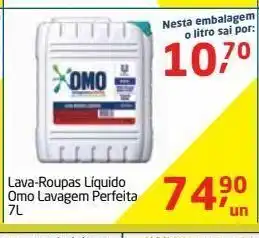 Tenda Atacado Lava-roupas líquido omo lavagem perfeita 7l oferta