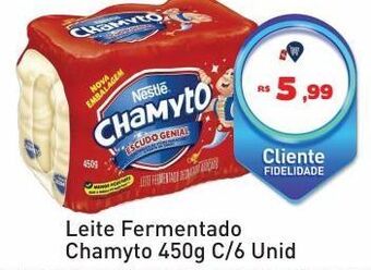 Tonin Superatacado Leite fermentado chamyto 450g c/6 unid oferta