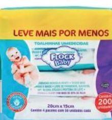 Drogal Flock baby toalhas umedecidas c/200 unid. oferta