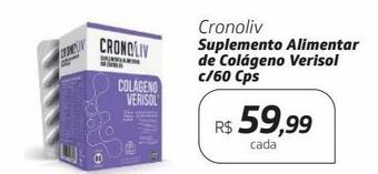 Drogal Cronoliv suplemento alimentar de colágeno verisol c/60 cps oferta