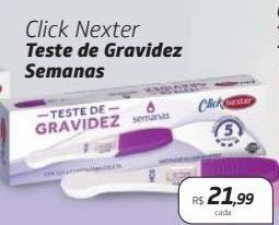 Drogal Click nexter teste de gravidez semanas oferta