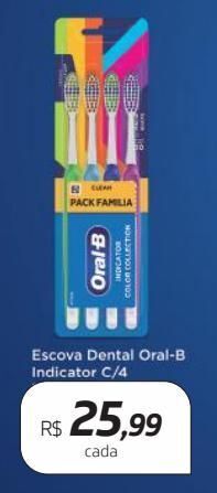 Drogal Escova dental oral b indicator c/4 oferta