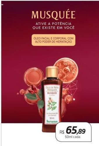Drogal Óleo facial e corporal musquée 50ml oferta