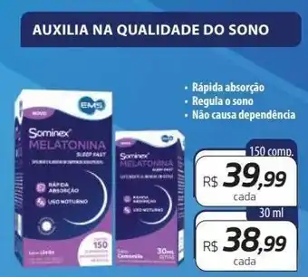 Drogal Sominex melatonina 150 comp. oferta