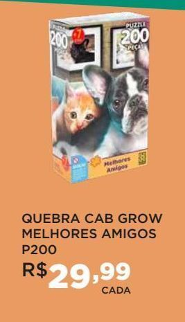 DB Supermercados Quebra cab grow melhores amigos p200 oferta