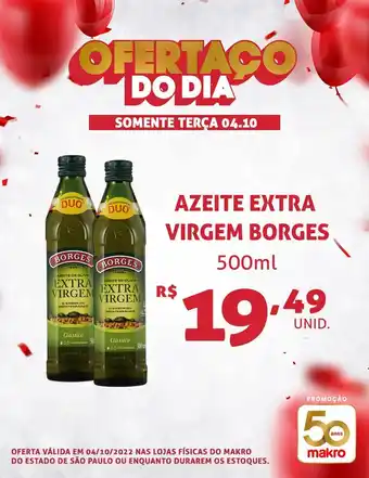 Makro Azeite extra virgem borges 500ml oferta